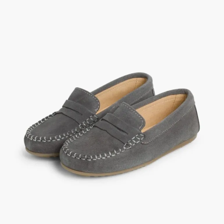 Menino Pisamonas Mocassins Camurca