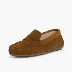 Menino Pisamonas Mocassins Camurca