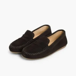 Menino Pisamonas Mocassins Camurca