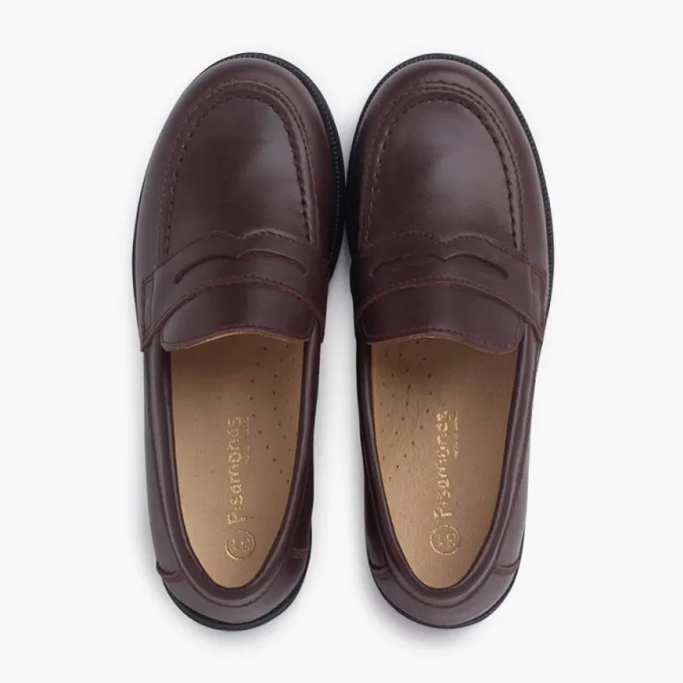 Menino Pisamonas Mocassins Colegiais Azul Marinho/Preto