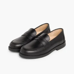 Menino Pisamonas Mocassins Colegiais Azul Marinho/Preto