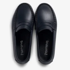 Menino Pisamonas Mocassins Couro