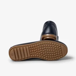 Menino Pisamonas Mocassins Couro