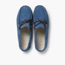 Menino Pisamonas Mocassins Menino Camurca Atacador Quadrado