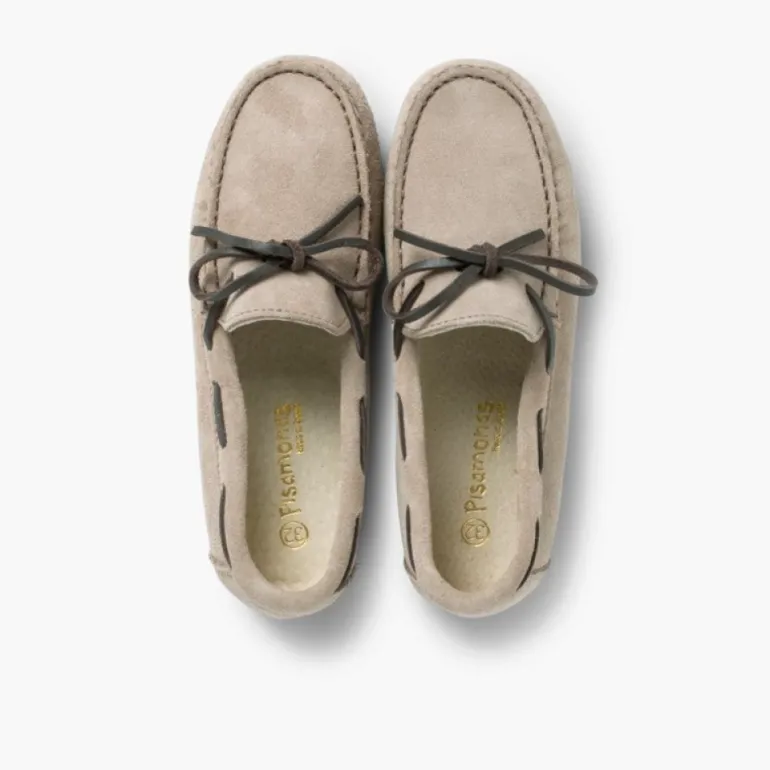 Menino Pisamonas Mocassins Menino Camurca Atacador Quadrado