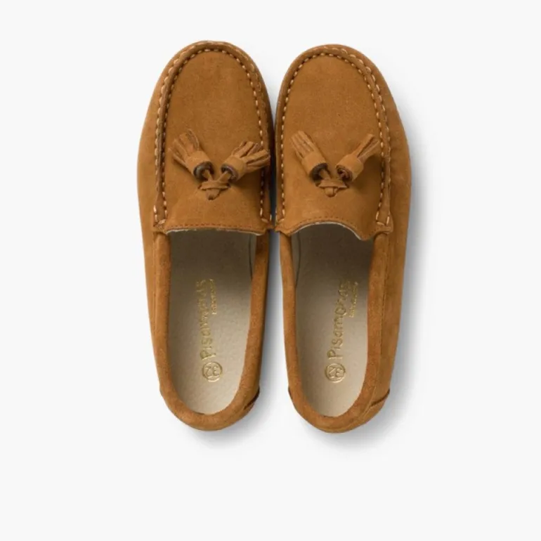 Menino Pisamonas Mocassins Menino Camurca Berloques