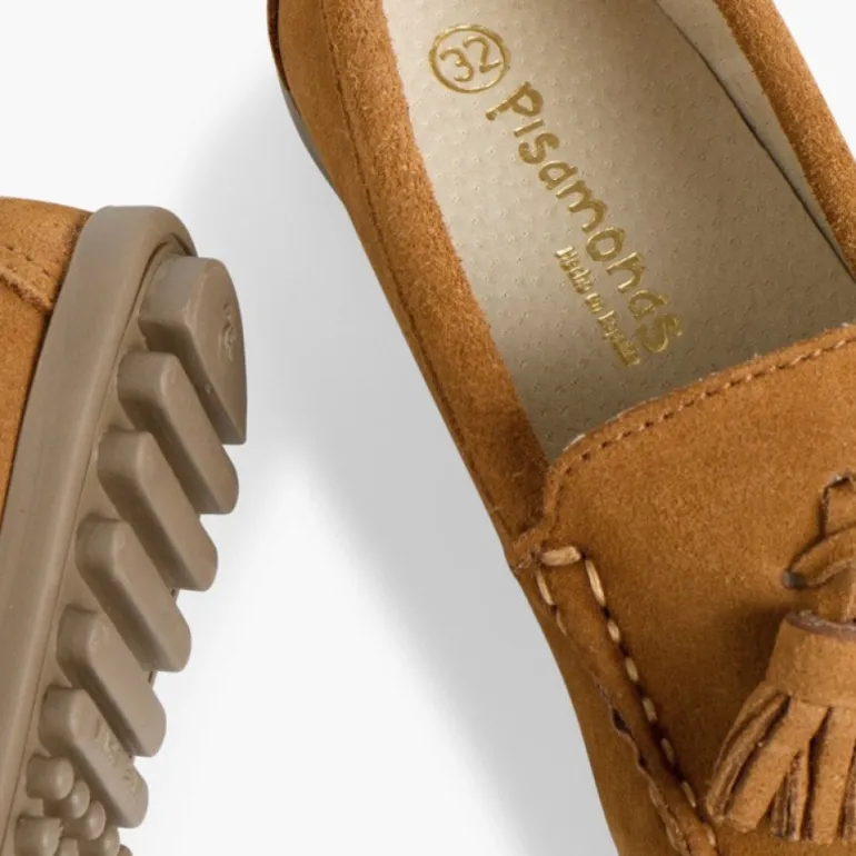 Menino Pisamonas Mocassins Menino Camurca Berloques