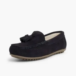 Menino Pisamonas Mocassins Menino Camurca Berloques