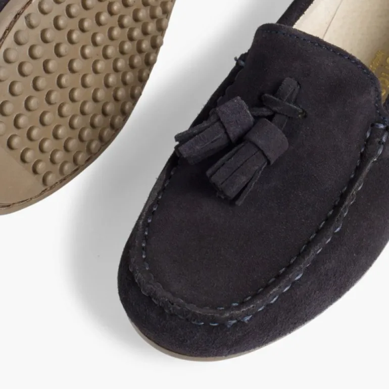 Menino Pisamonas Mocassins Menino Camurca Berloques