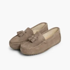 Menino Pisamonas Mocassins Menino Camurca Berloques