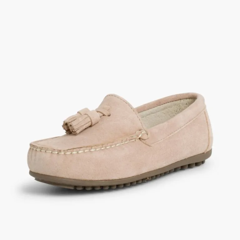 Menino Pisamonas Mocassins Menino Camurca Berloques
