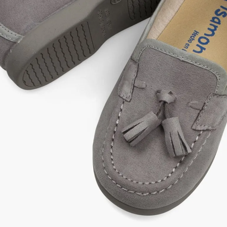 Menino Pisamonas Mocassins Meninos Pequenos Com Berloques Efeito Camurca