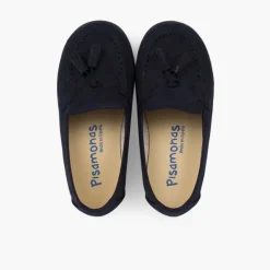Menino Pisamonas Mocassins Meninos Pequenos Com Berloques Efeito Camurca