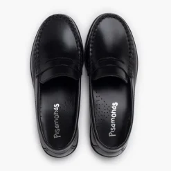 Menino Pisamonas Mocassins Pele