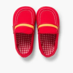 Menino Pisamonas Mocassins Tecido Bandeira Espanha