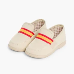 Menino Pisamonas Mocassins Tecido Bandeira Espanha