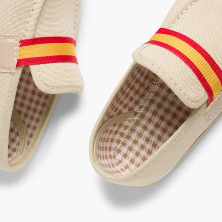 Menino Pisamonas Mocassins Tecido Bandeira Espanha