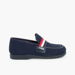 Menino Pisamonas Mocassins Tecido Bandeira
