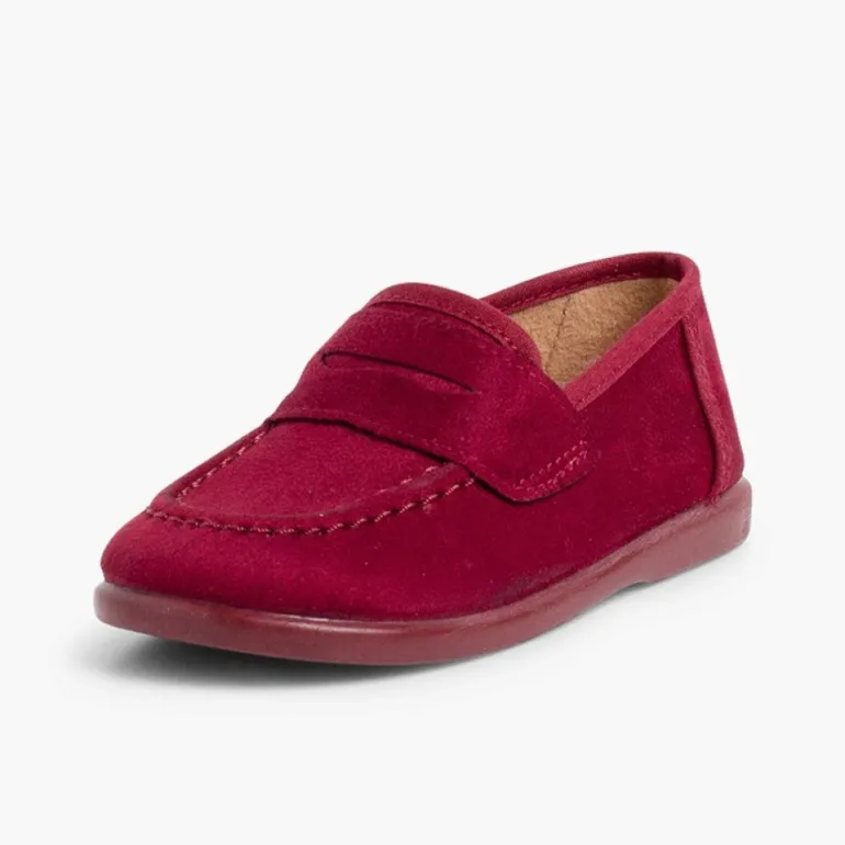 Menino Pisamonas Mocassins Tipo Camurca