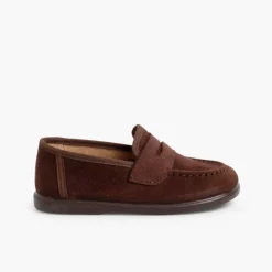 Menino Pisamonas Mocassins Tipo Camurca