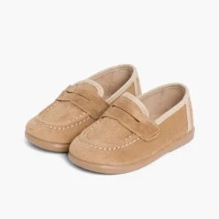 Menino Pisamonas Mocassins Tipo Camurca