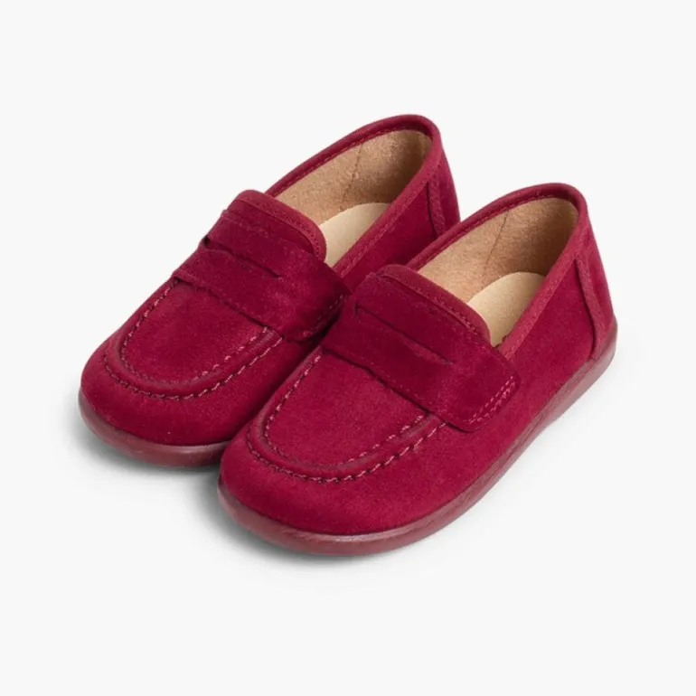 Menino Pisamonas Mocassins Tipo Camurca