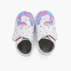 Menino Pisamonas Pantufa Bota Feltro Tira Aderente