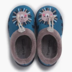 Menino Pisamonas Pantufas Ajustaveis Leao