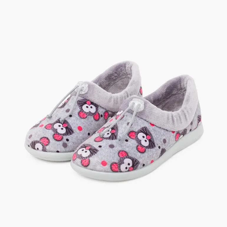 Menino Pisamonas Pantufas Ajustaveis Ratinhos