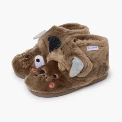 Menino Pisamonas Pantufas Bota Animais Pelinho