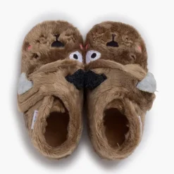 Menino Pisamonas Pantufas Bota Animais Pelinho