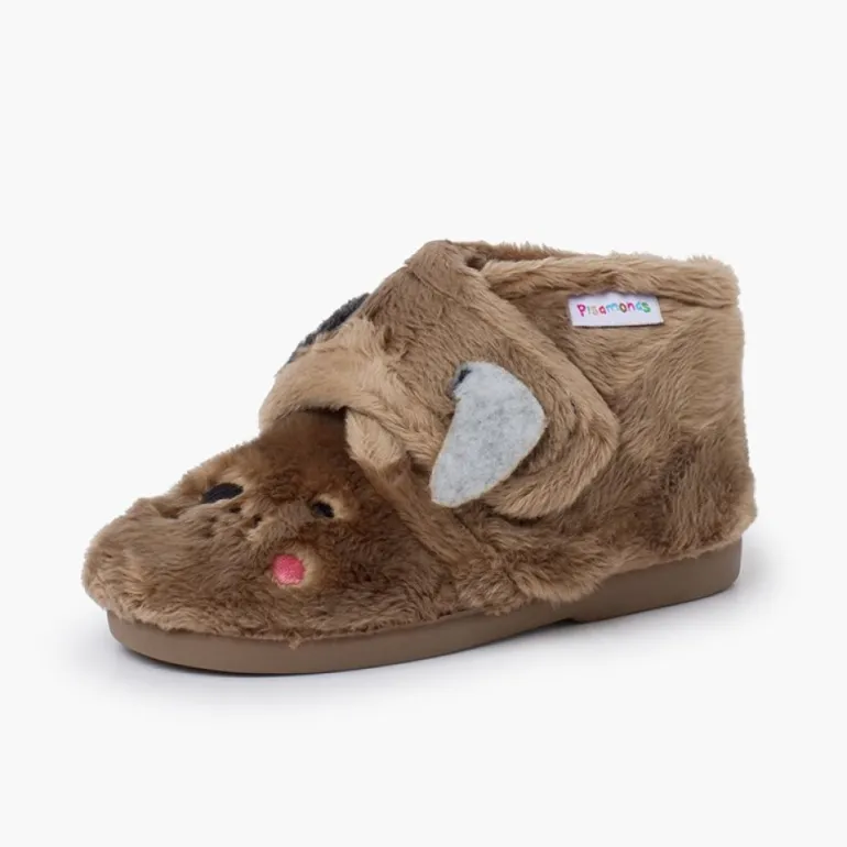 Menino Pisamonas Pantufas Bota Animais Pelinho