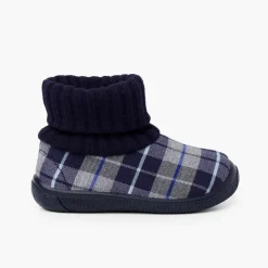 Menino Pisamonas Pantufas Bota Com Rebordo Tipo Meia De La