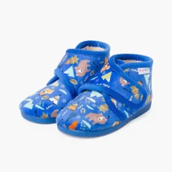 Menino Pisamonas Pantufas Bota Fecho Aderente Estampadas