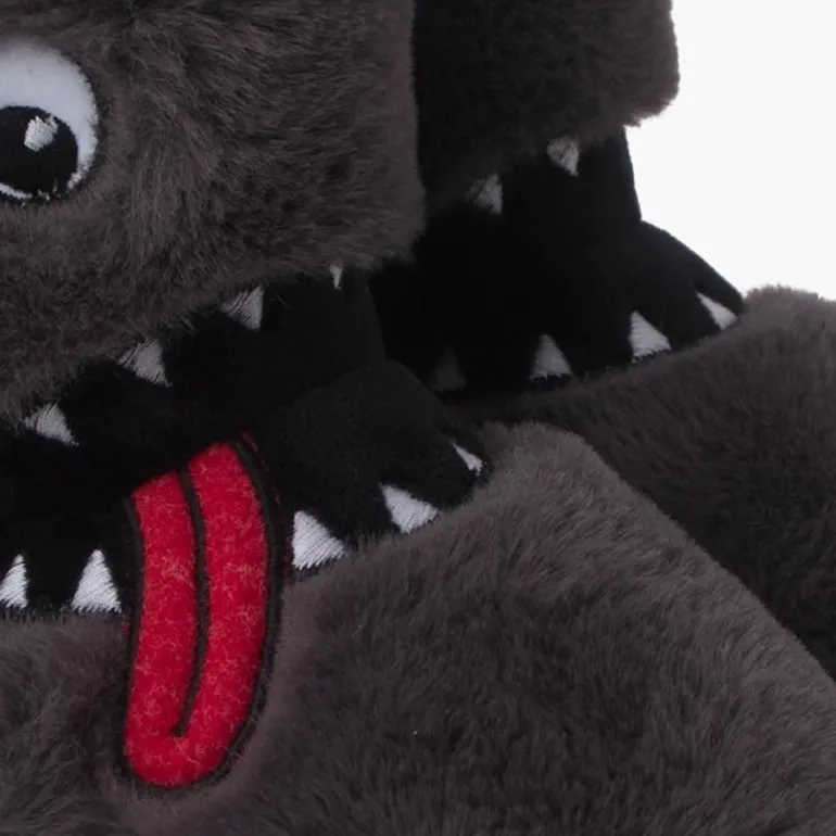 Menina Pisamonas Pantufas Bota Inverno Desenho Monstro