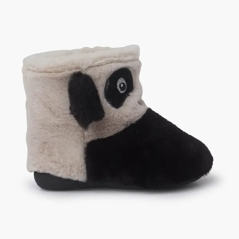 Menino Pisamonas Pantufas Bota Panda Criancas