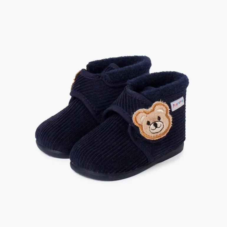 Menino Pisamonas Pantufas Botinha Bombazine Urso Criancas
