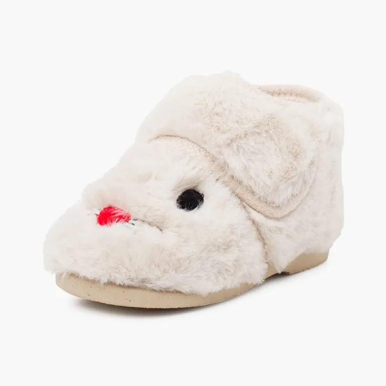 Menino Pisamonas Pantufas Coelhinho Pelo Suave