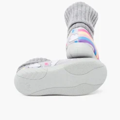 Menino Pisamonas Pantufas Rebordo Meia La Unicornio