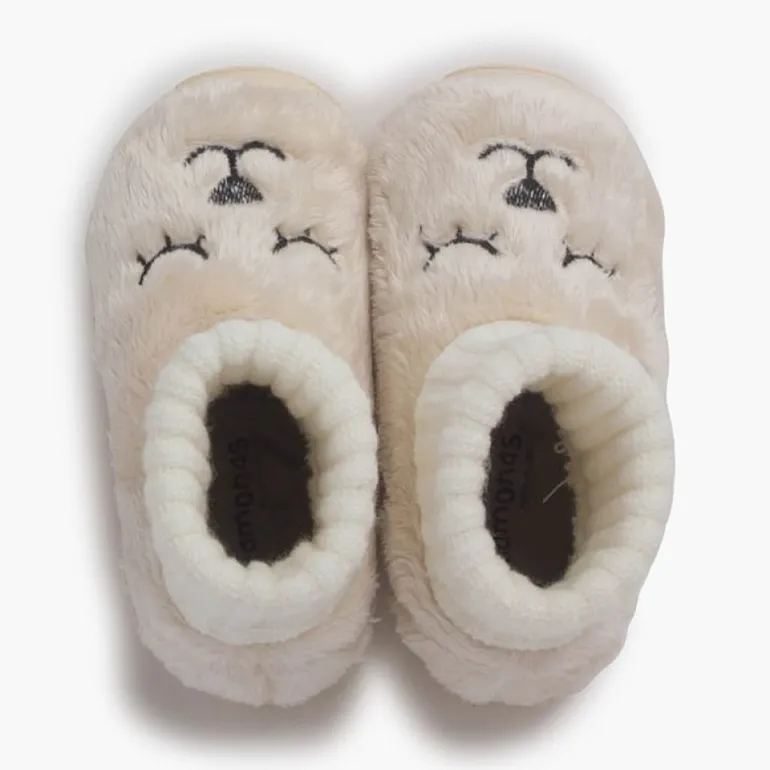Menino Pisamonas Pantufas Ursinho Pelo Suave Meia