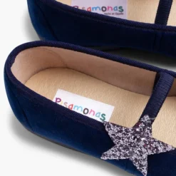 Menina Pisamonas Sabrinas Com Estrela Glitter E Tira Elastica