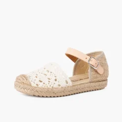 Menina Pisamonas Sandalia Alpargata Macrame Menina Com Fivela