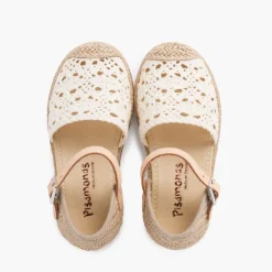Menina Pisamonas Sandalia Alpargata Macrame Menina Com Fivela