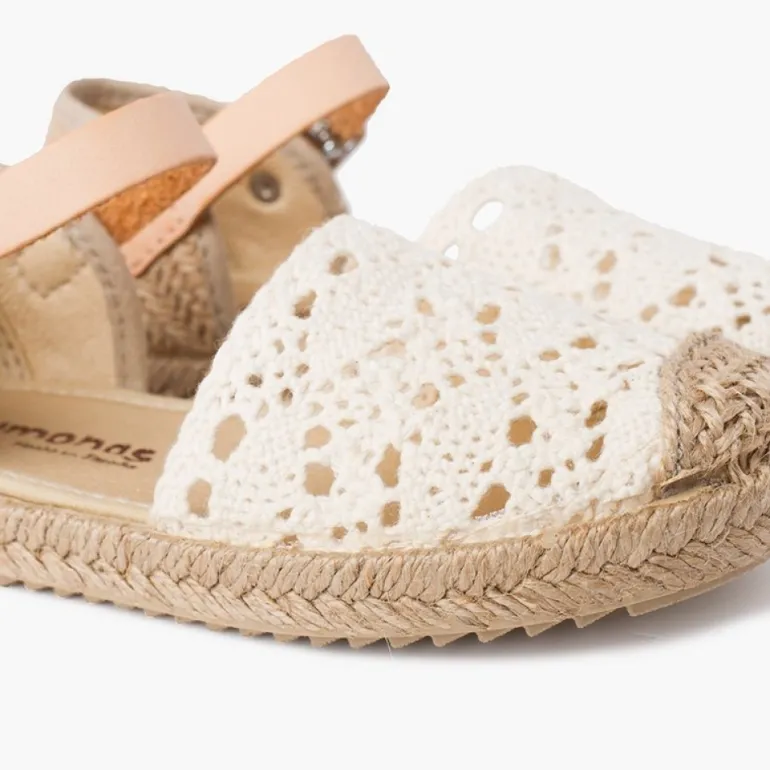 Menina Pisamonas Sandalia Alpargata Macrame Menina Com Fivela