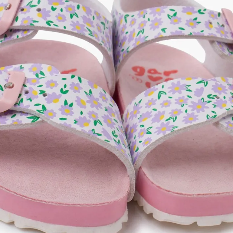 Menina Pisamonas Sandalia Bio Gel Flores Garvalin