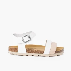 Menina Pisamonas Sandalia Tiras Bicolor Sola Bio Ergonomica