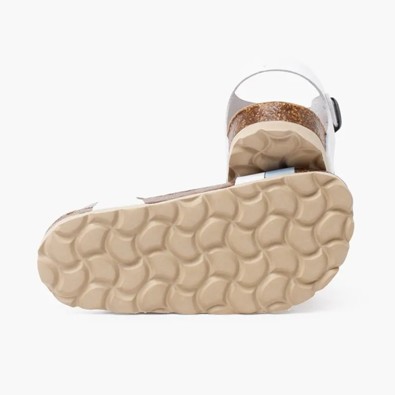 Menina Pisamonas Sandalia Tiras Bicolor Sola Bio Ergonomica