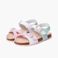Menina Pisamonas Sandálias Bio Multicolor Dupla Fivela Menina