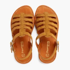 Menina Pisamonas Sandálias Camurca Tipo Gladiador Fivela