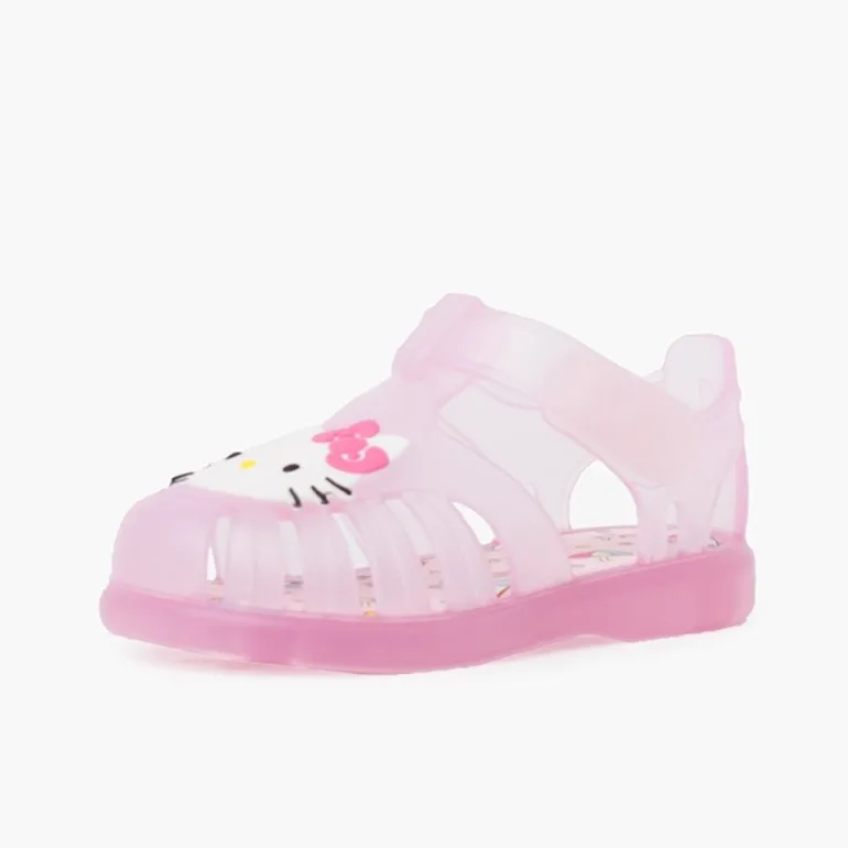 Menino Pisamonas Sandálias De Borracha Hello Kitty Fecho Aderente
